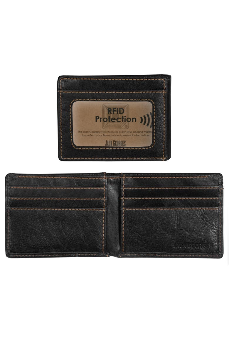 Voyager Slim Bifold Wallet, Main, color, Black