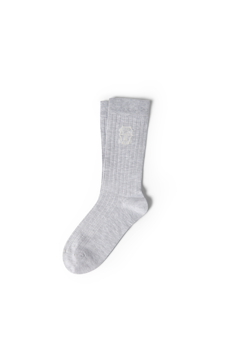 Brunello Cucinelli Cotton socks, Main, color, Fog