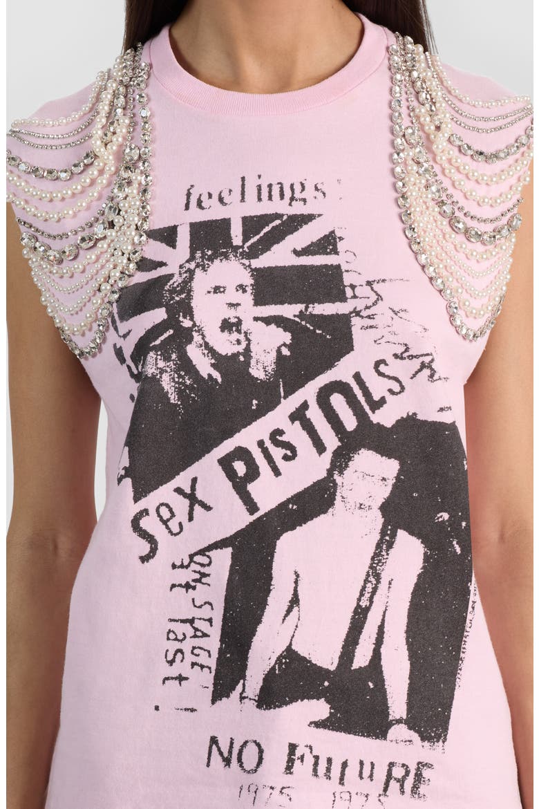 Micah Embellished Muscle T-Shirt, Alternate, color, SEX PISTOLS