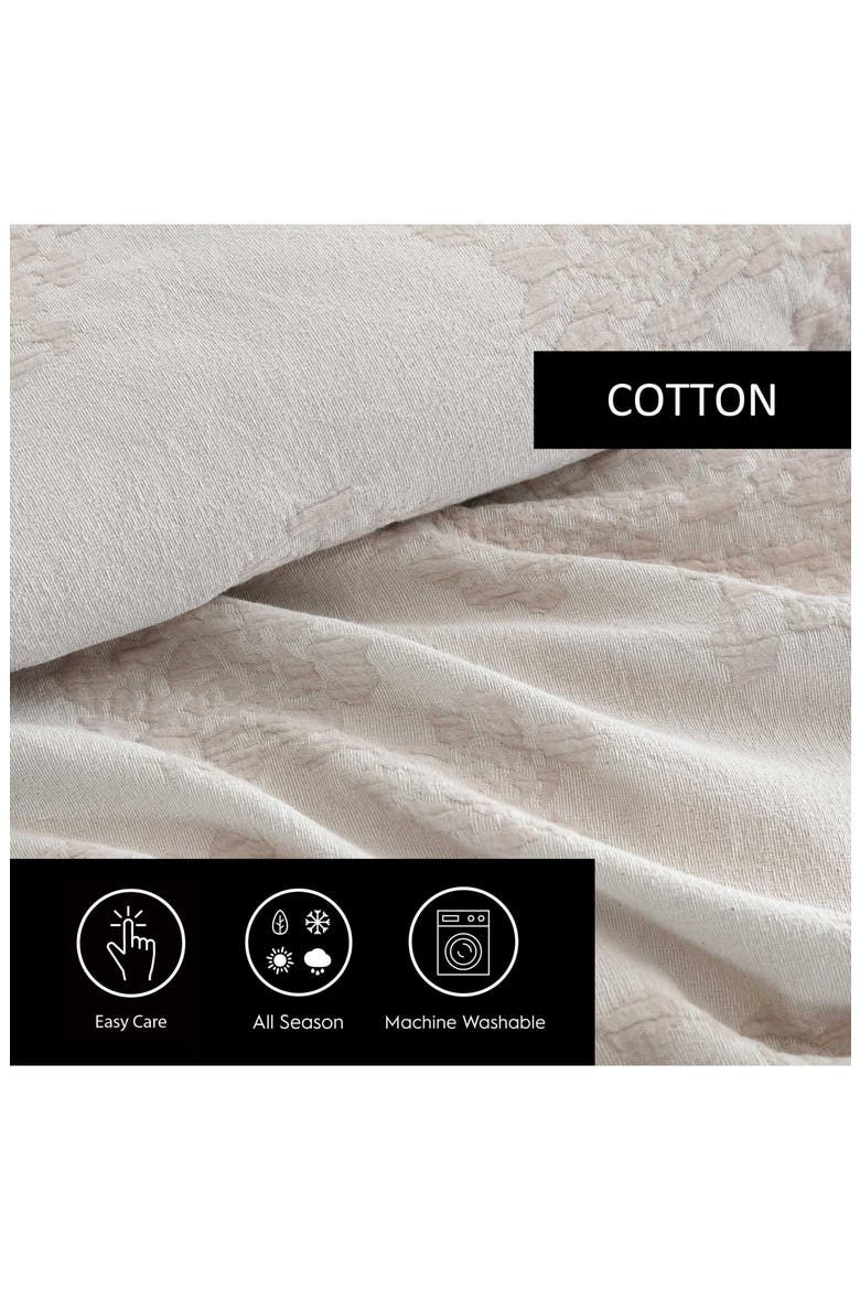 Roses Cotton Comforter Set, Alternate, color, BEIGE