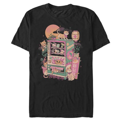 Men's Lost Gods Retro Cat Machine  Graphic T-Shirt