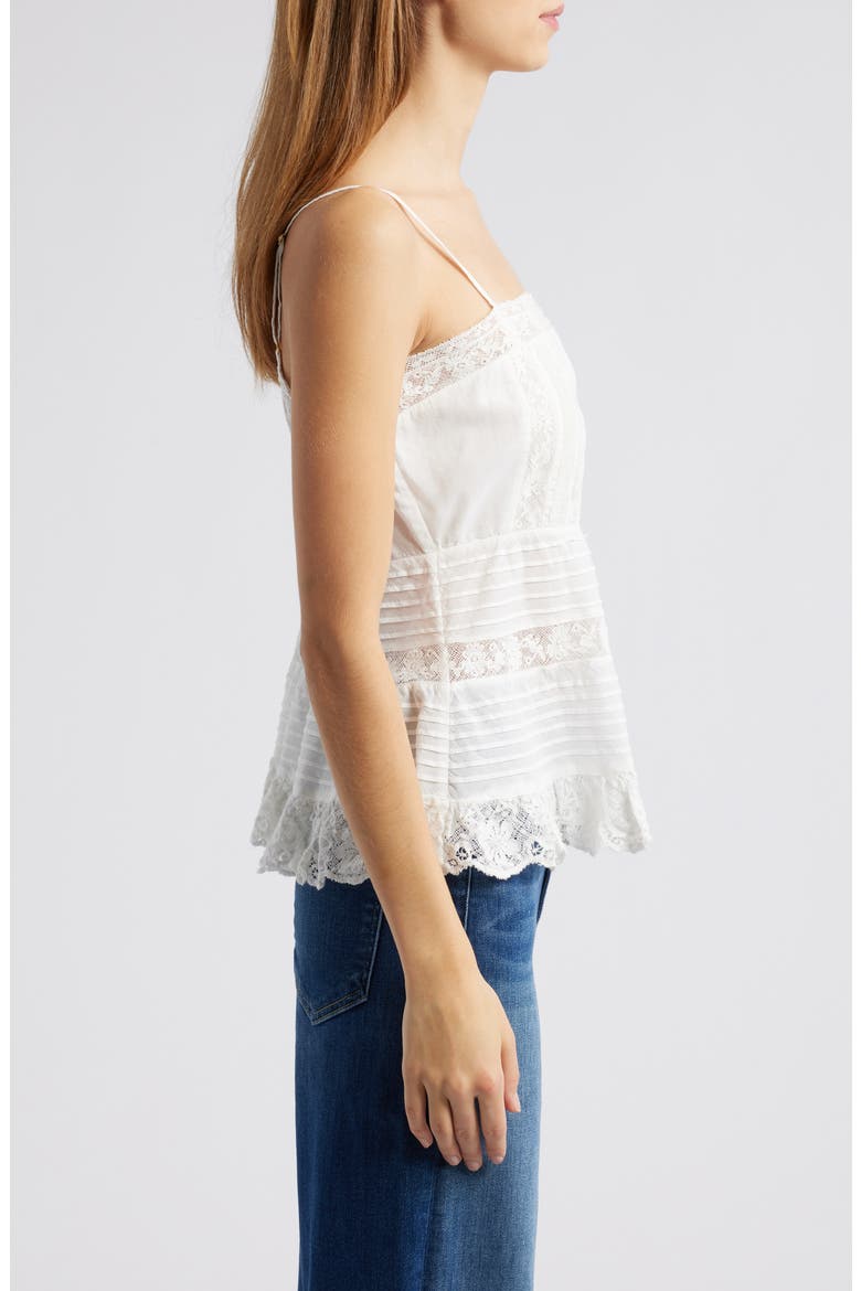 Charlieann Lace Camisole, Alternate, color, BRIGHT WHITE