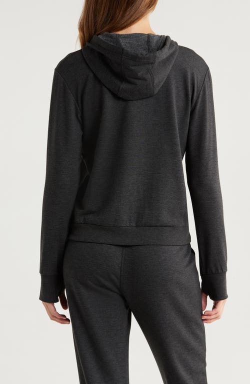 Free Fly Lightweight Fleece Zip-up Hoodie In Black