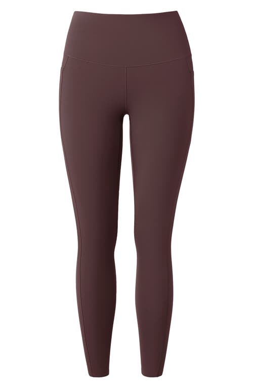 Rhone Revive Pockets 7/8 Leggings In Burgundy