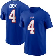 Nike Men's Nike James Cook Royal Buffalo Bills Name & Number T-Shirt