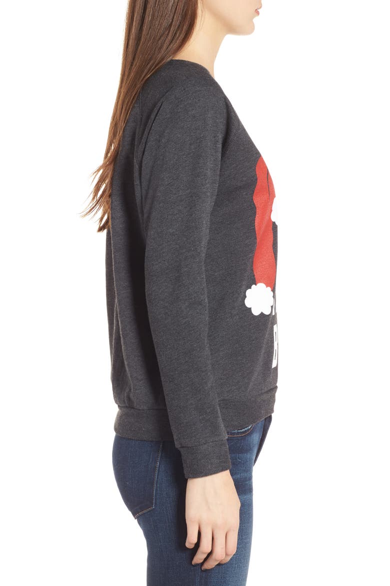 Santa Is My Bae Pullover, Alternate, color, GREY