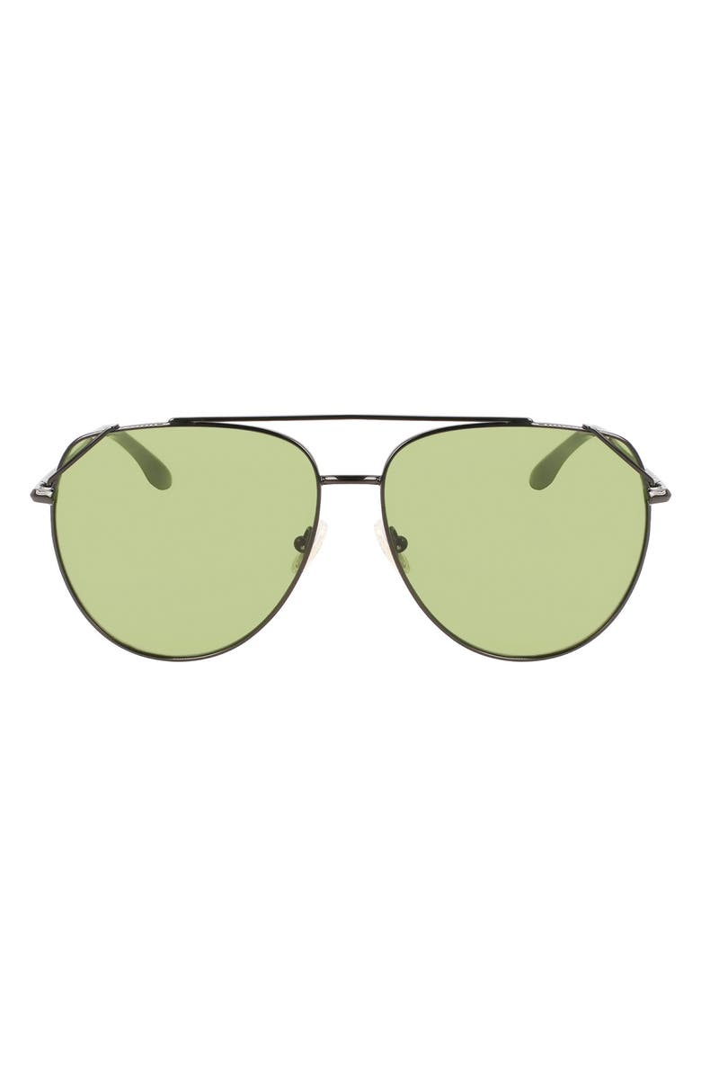 Victoria Beckham 61mm Aviator Sunglasses, Main, color, 