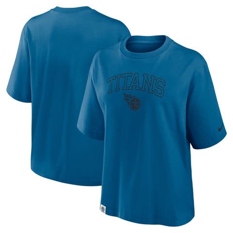 Women's Nike Blue Tennessee Titans Glory Arch Boxy T-Shirt