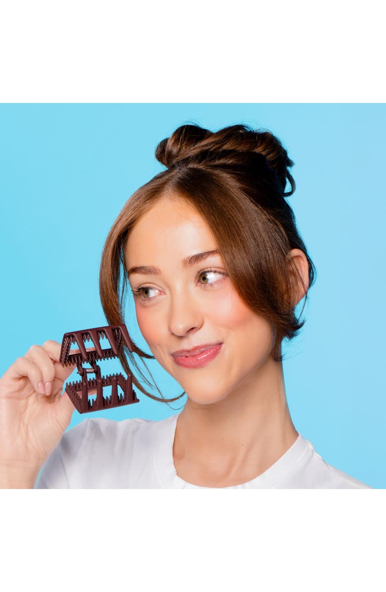 Gimme Beauty Square Extra Grip Claw Clip, Alternate, color, Brown