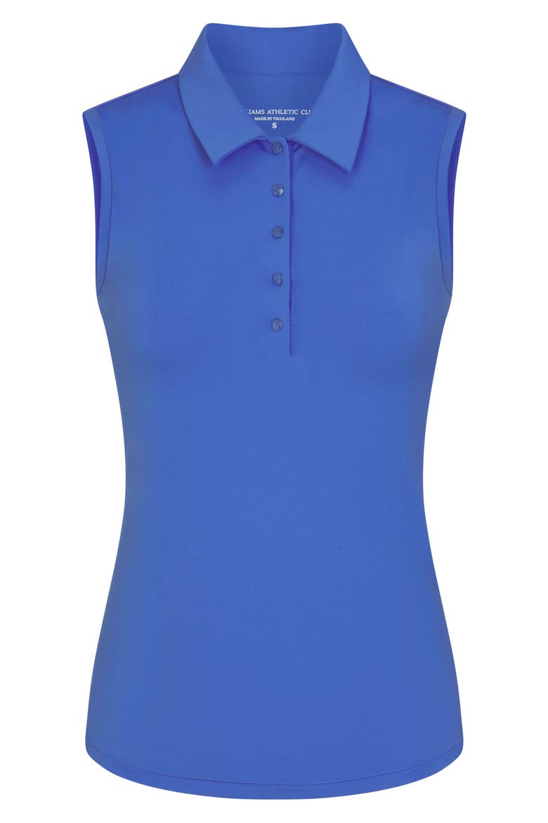 Lucie Sleeveless Golf Polo, Alternate, color, MINERAL BLUE