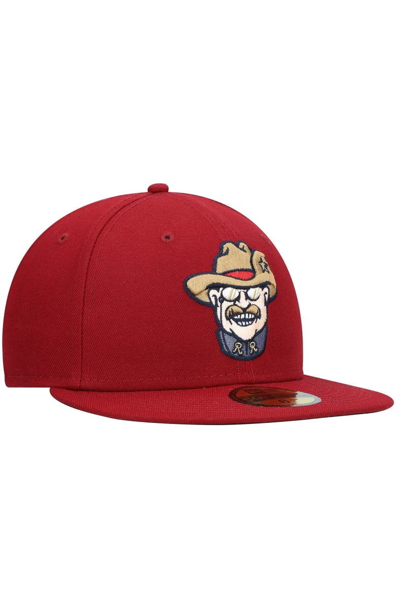 New Era Men's New Era Red Frisco RoughRiders Authentic Collection Team Alternate 59FIFTY Fitted Hat, Alternate, color, Red