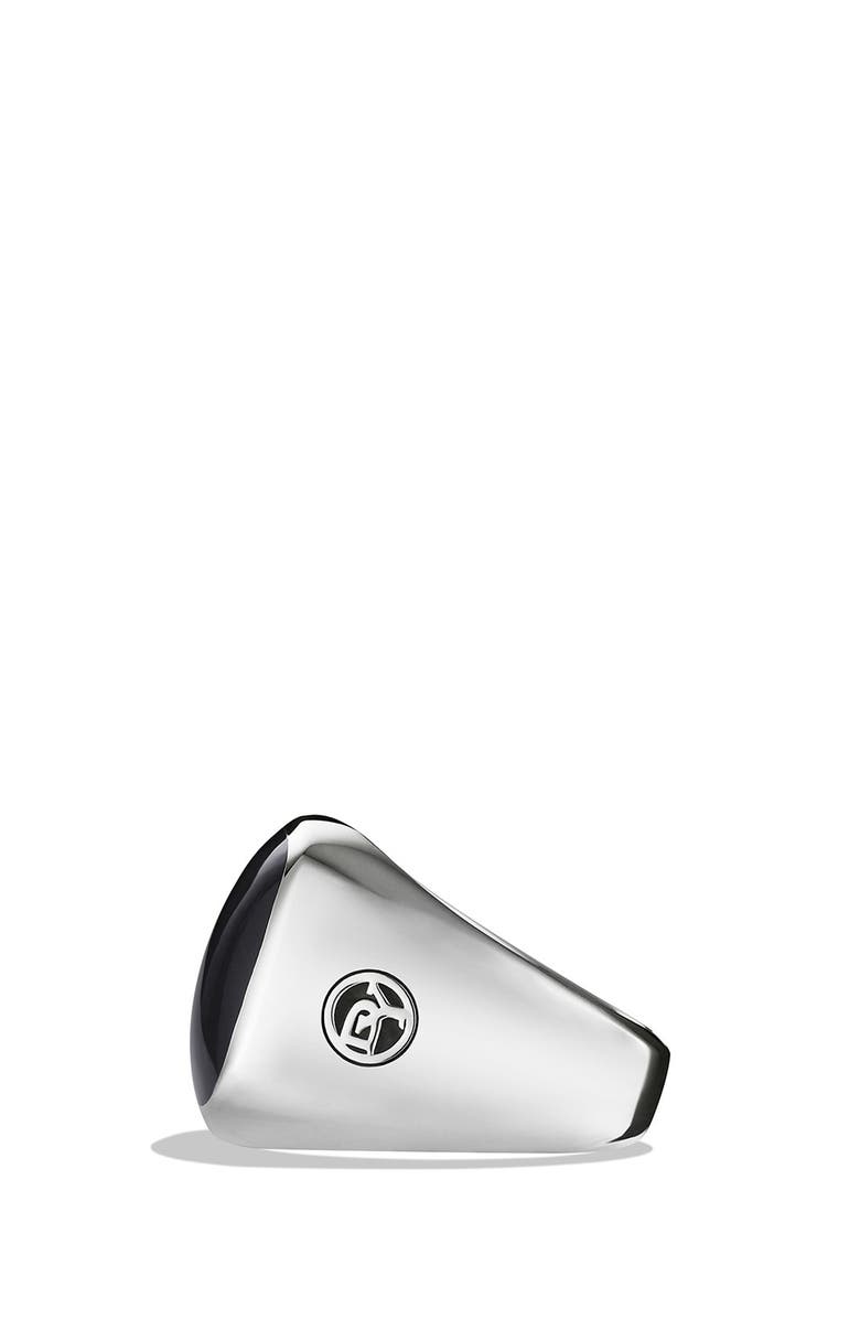 David Yurman 'Chevron' Signet Ring, Alternate, color,