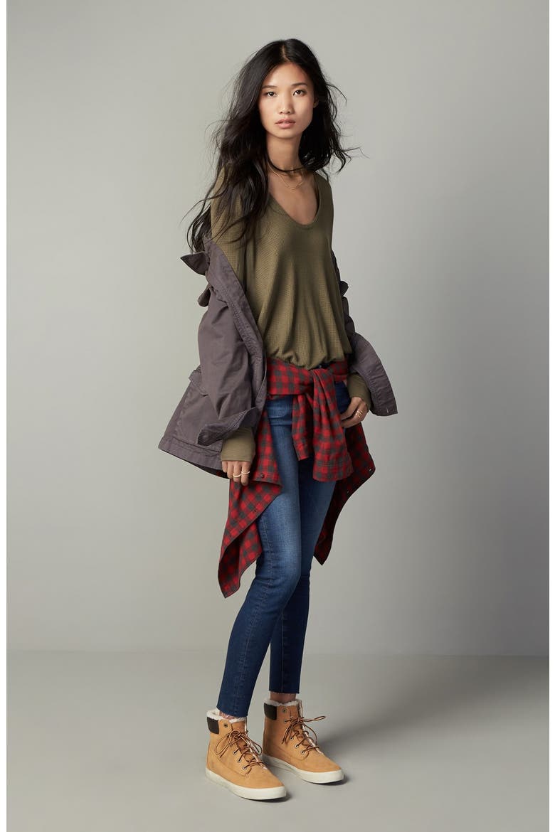 'Malibu' Thermal Top, Alternate, color, GREEN