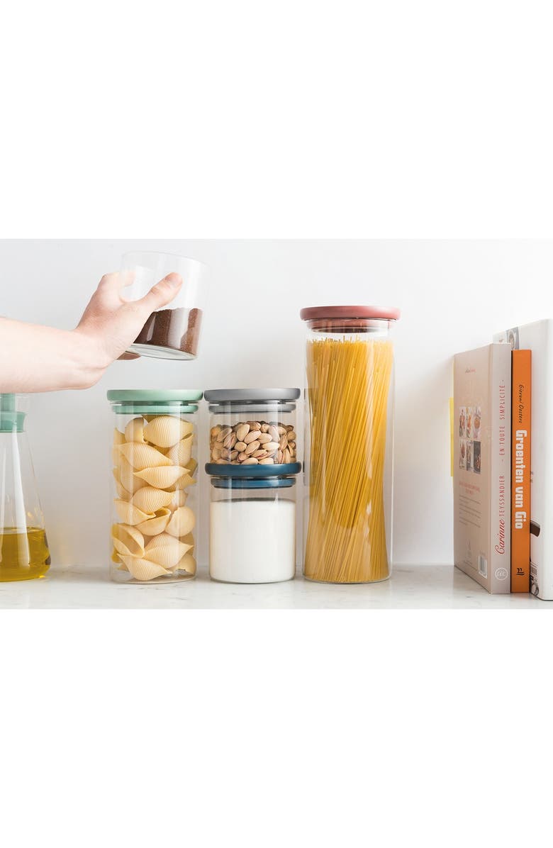 BergHOFF Multi Leo Glass Food Container - Set of 3, Alternate, color, Multicolor