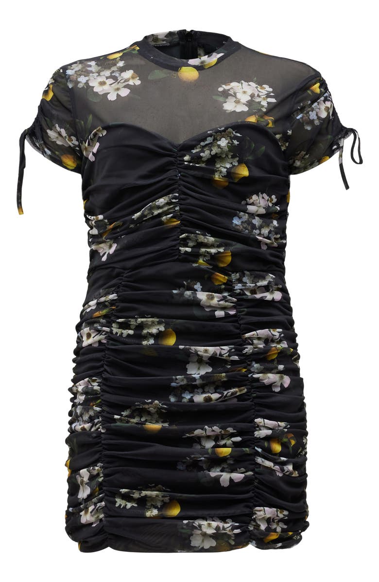 AllSaints Giorgia Eugenia Floral Print Minidress, Alternate, color, 
