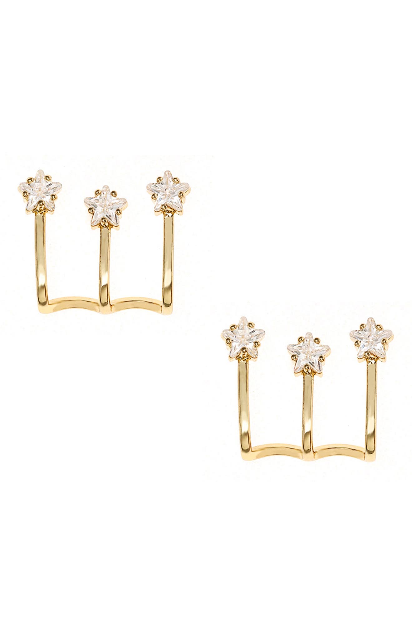 Ettika Crystal Ear Crawler Stud Earrings (Women) | Nordstromrack