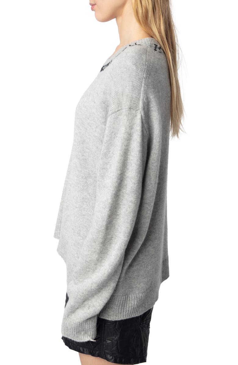 Zadig & Voltaire Markus R&R Cashmere Sweater, Alternate, color, 