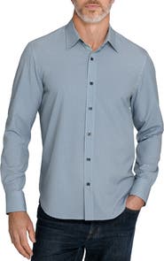 CONSTRUCT Crosshatch Long Sleeve Button Up Shirt