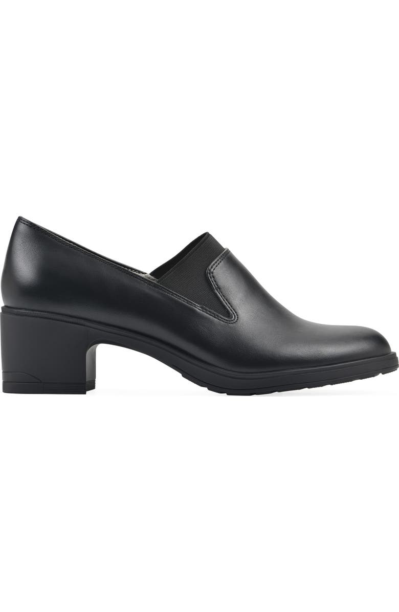 CLIFFS BY WHITE MOUNTAIN Hunton Block Heel Loafer Pump - Wide Width, Alternate, color,