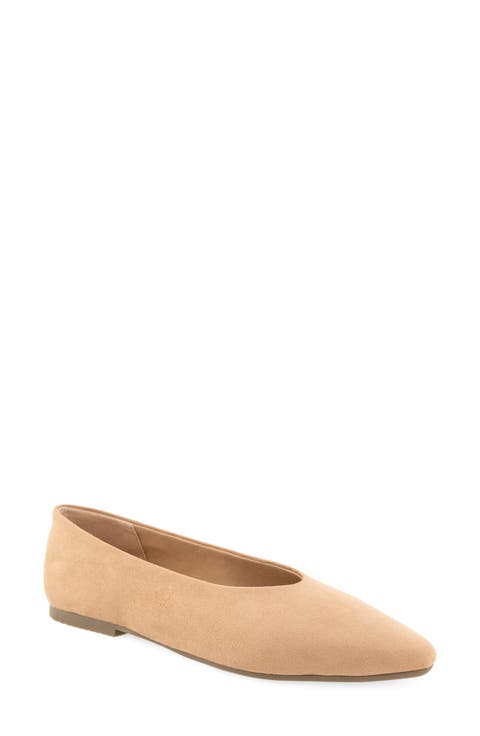 Leonore Faux Leather Flat
