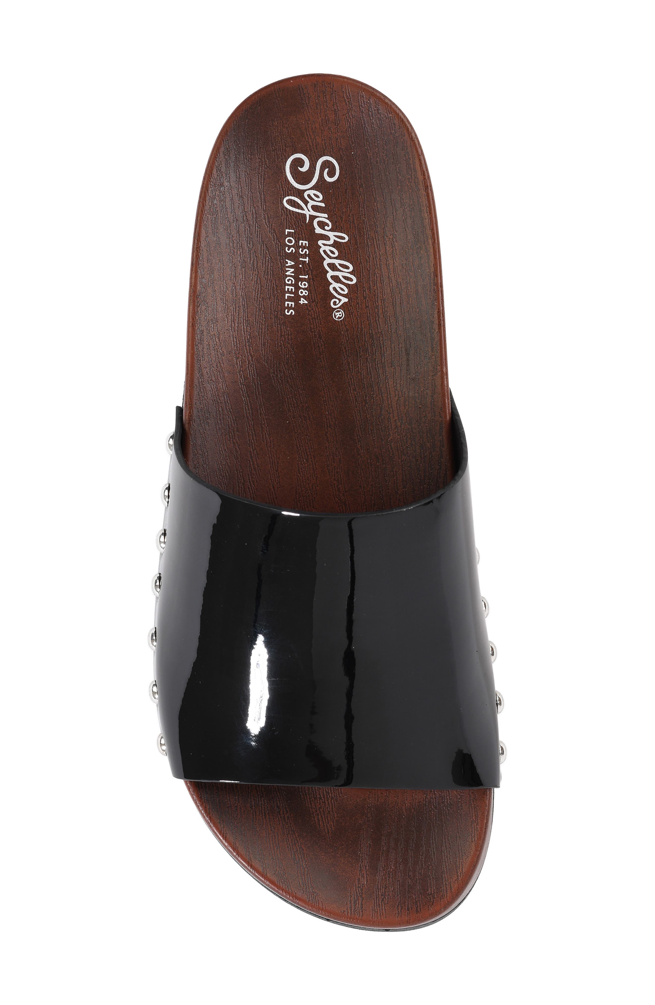 Seychelles City Lights Slide Sandal, Alternate, color, Black