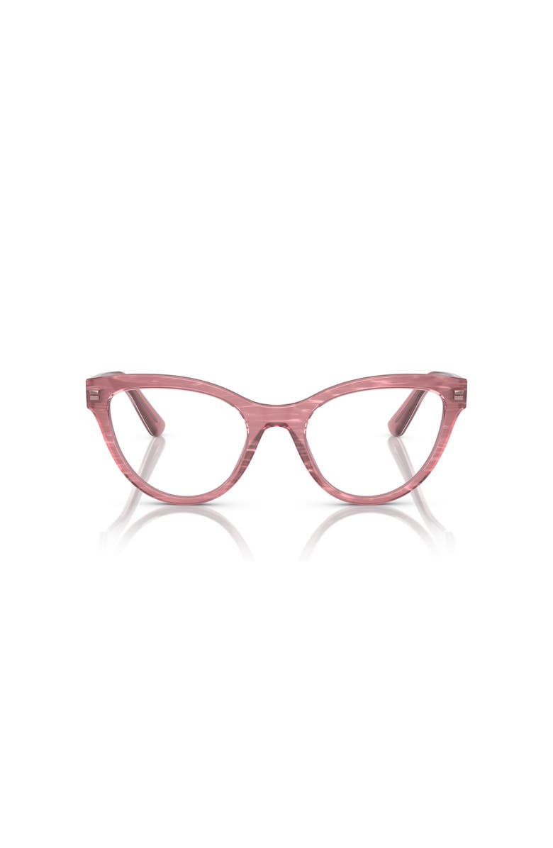 Dolce&Gabbana 52mm Butterfly optical glasses, Alternate, color, Pink