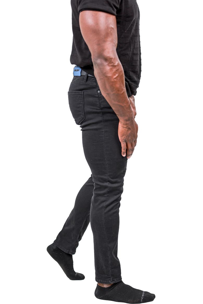 Marthyr Stretch Skinny Jeans, Alternate, color, BLACK