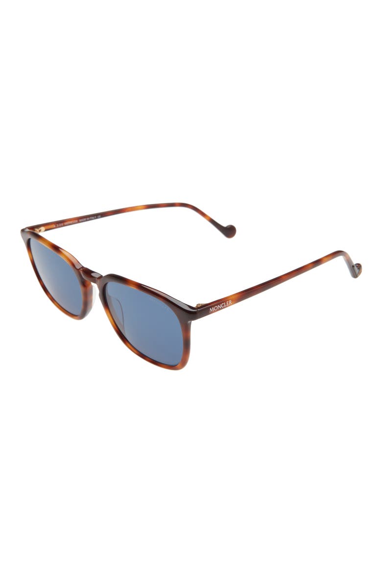 56mm Square Sunglasses, Alternate, color, DARK HAVANA/ BLUE FLASH