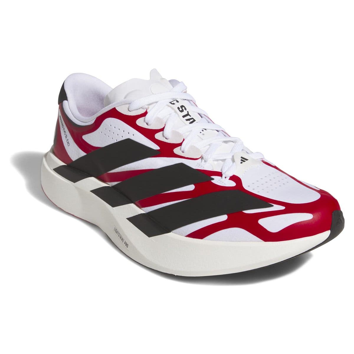 Unisex adidas  White NC State Wolfpack Adizero EVO SL EXO Sneakers, Main, color, White