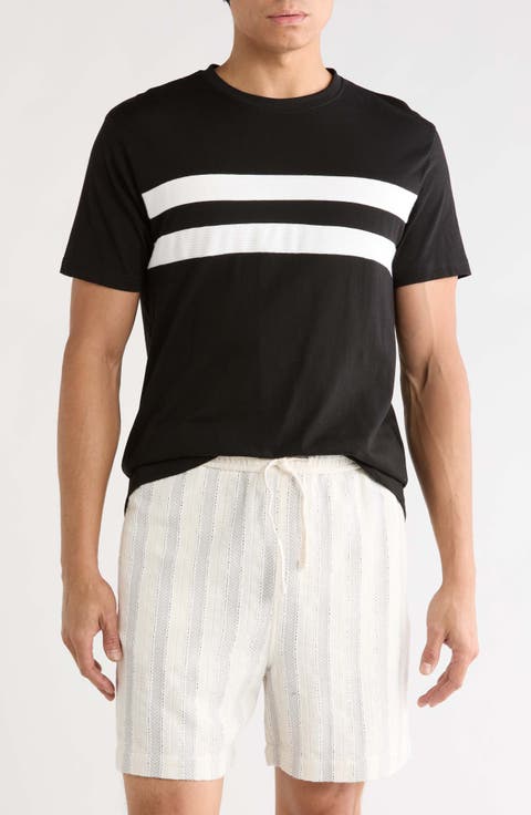 Stripe Knit T-Shirt