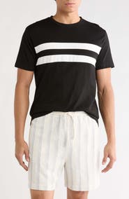 DENIM AND FLOWER Stripe Knit T-Shirt