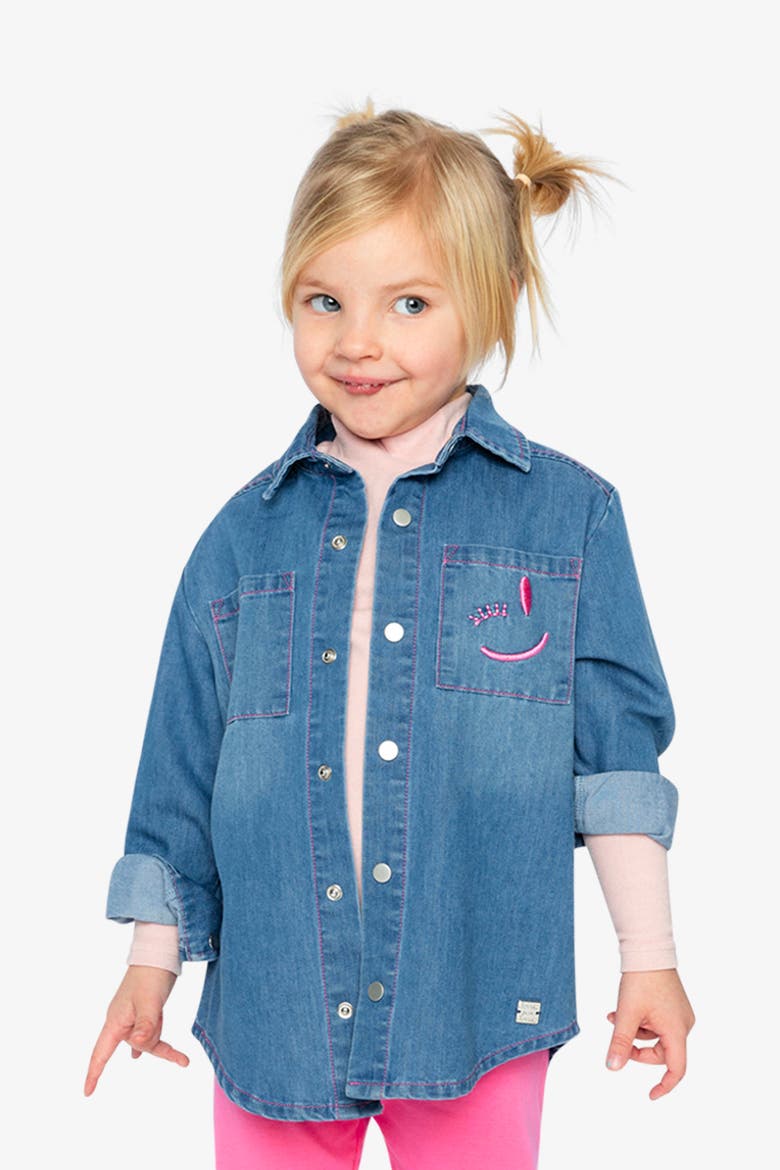 Ivy Classic Relaxed Timeless Denim Shirt, Alternate, color, Navy Blue Denim
