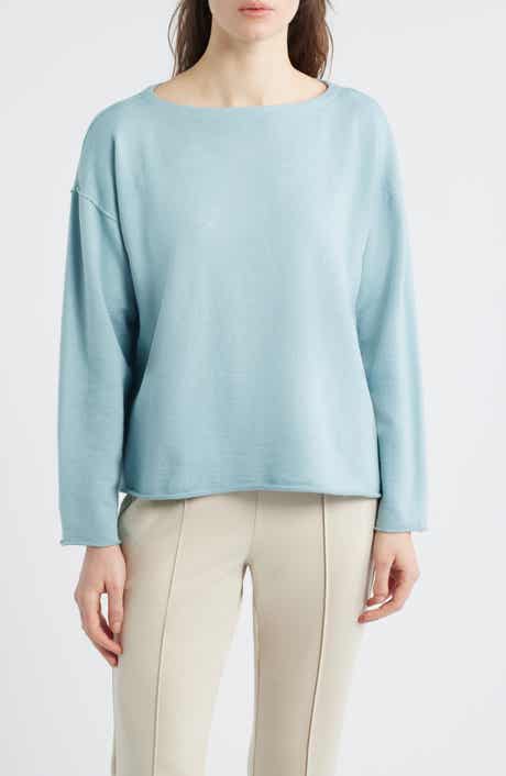 Eileen Fisher Bateau Neck Boxy Top