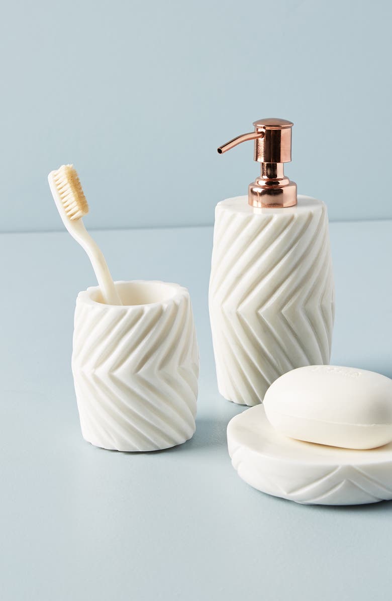 Anthropologie Home Anthropologie Jax Marble Soap Dispenser, Alternate, color, 