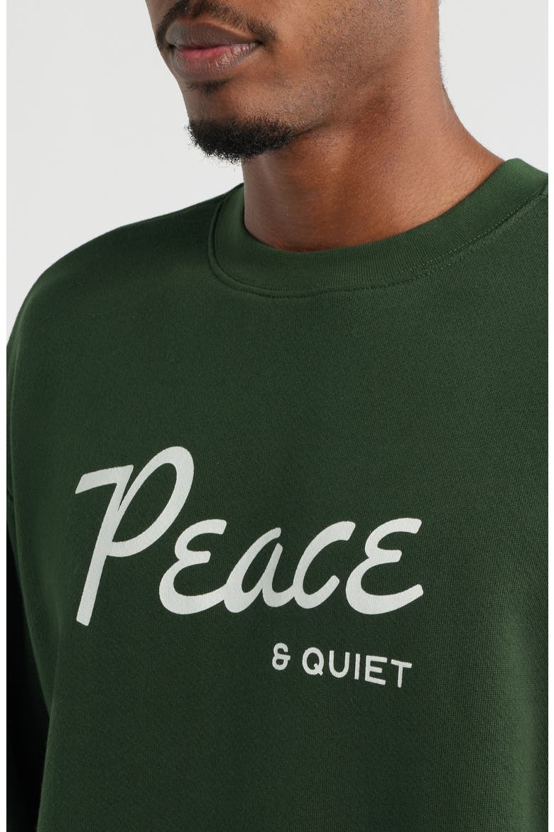 Diner Graphic Sweatshirt, Alternate, color, FOREST