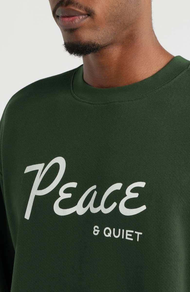 Museum of Peace & Quiet Diner Graphic Sweatshirt, Alternate, color, Forest