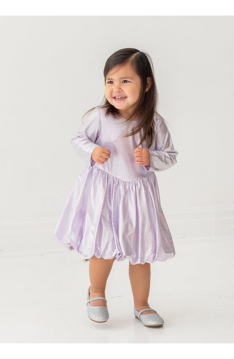 Isobella & Chloe Sparkle and Spin Purple Dress, Alternate, color, Purple