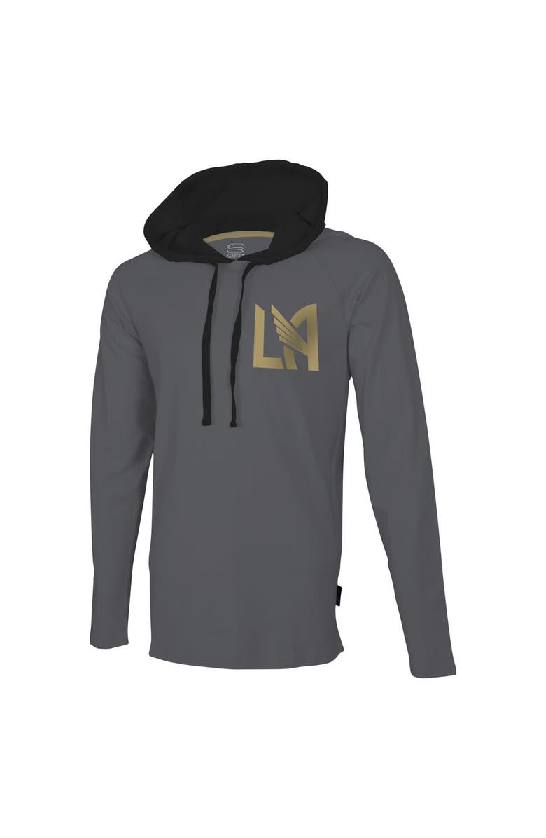 Stadium Essentials Men's Stadium Essentials Gray LAFC Tradition Raglan Hoodie Long Sleeve T-Shirt, Alternate, color, Gray