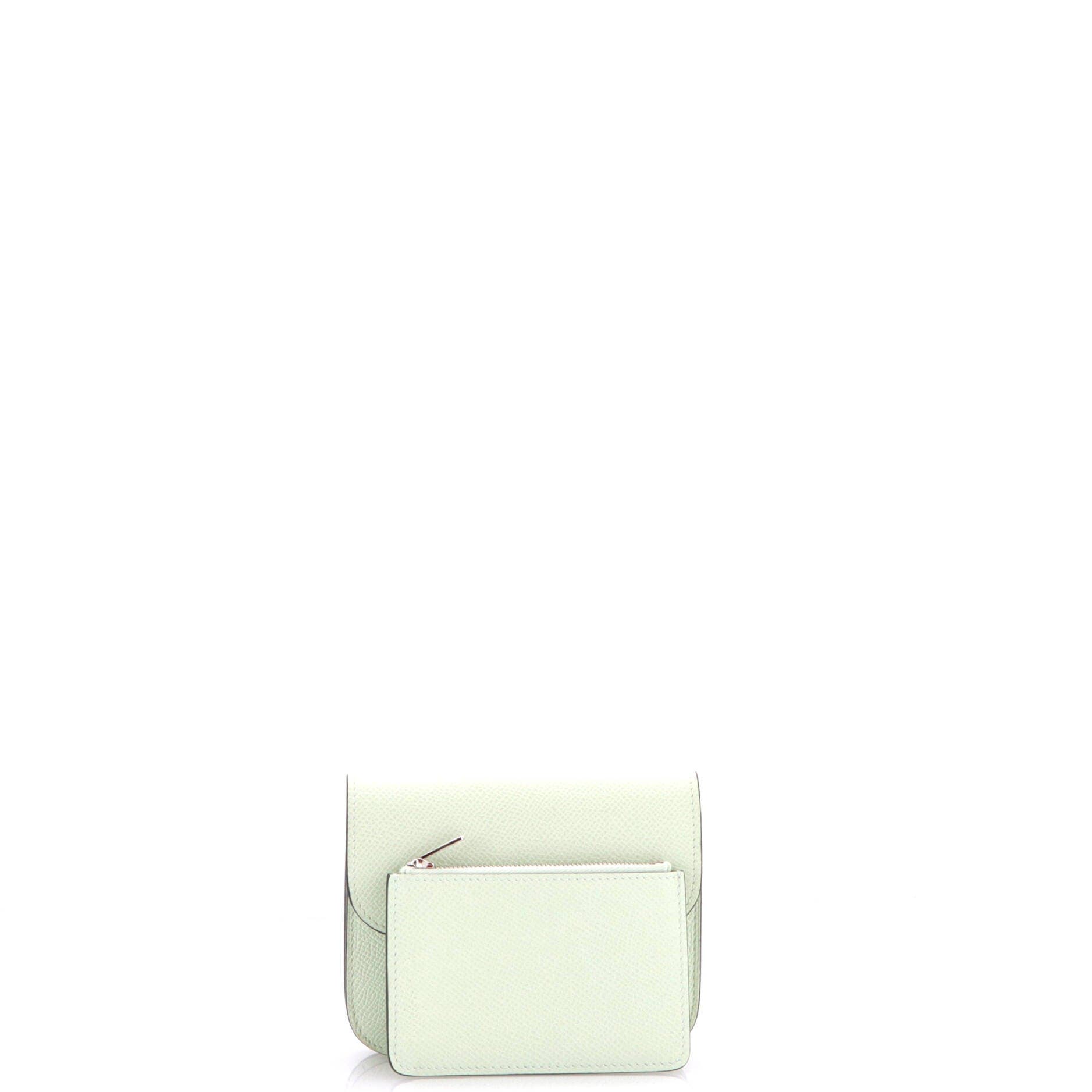 Constance Slim Wallet Epsom, Alternate, color, Green