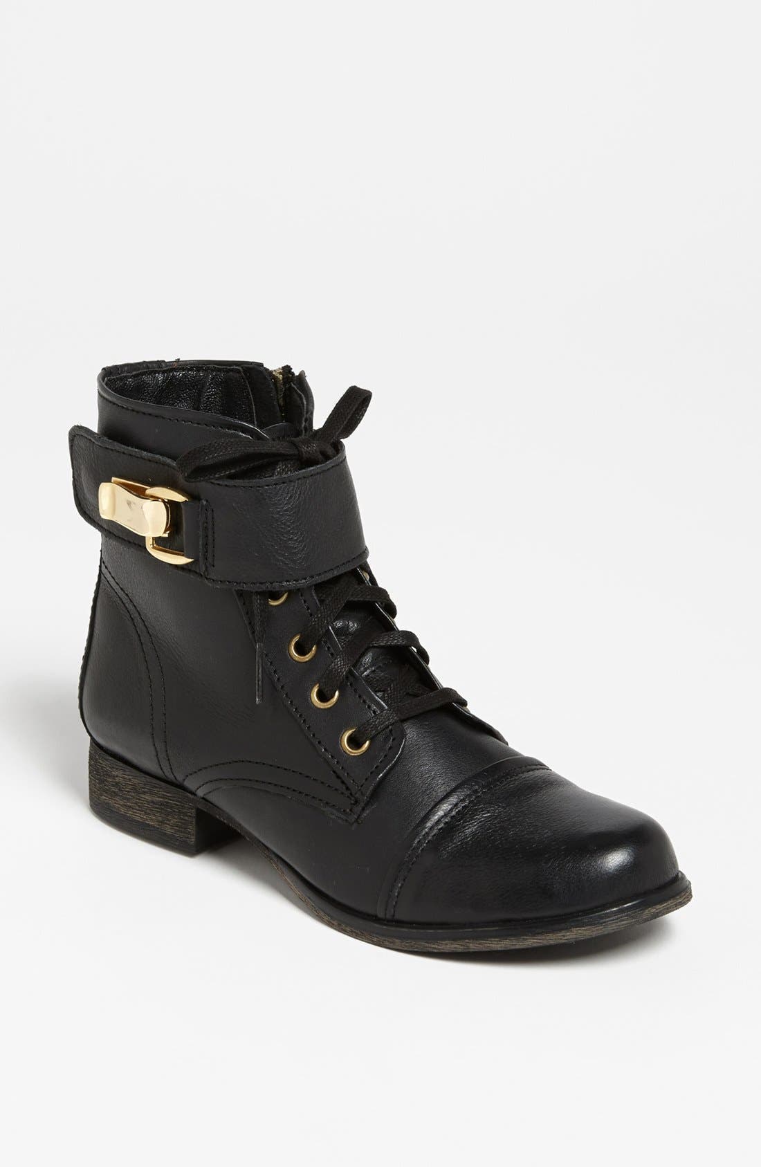 'Tennasee' Boot, Main, color, BLACK LEATHER