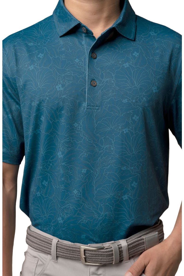 Morning Glory Polo, Alternate, color, Poseidon