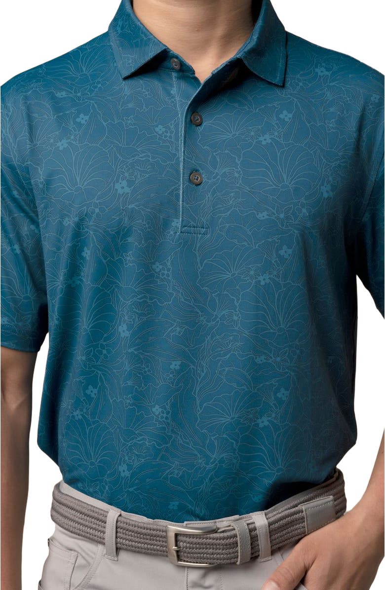 ASHWORTH GOLF Morning Glory Polo, Alternate, color, Poseidon