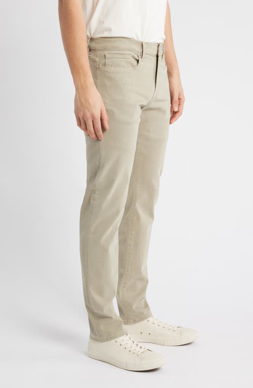Frame L'homme Slim Fit Five-pocket Twill Pants In Dusty Sage