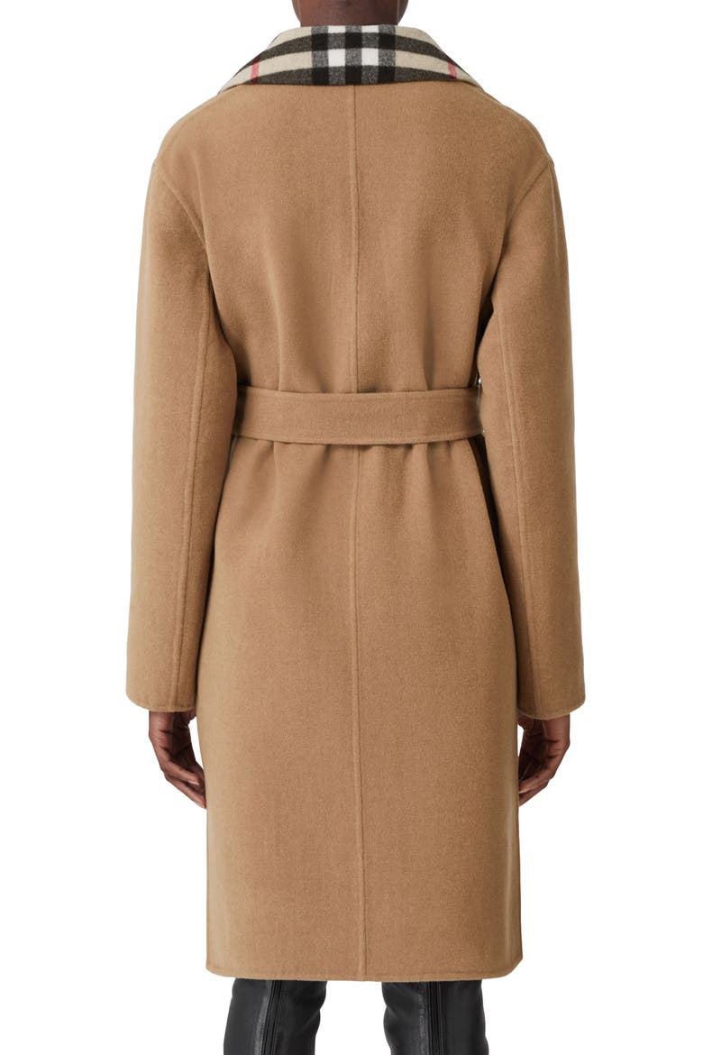 Reversible Check Double Face Wool Coat, Alternate, color, ARCHIVE BEIGE CHK