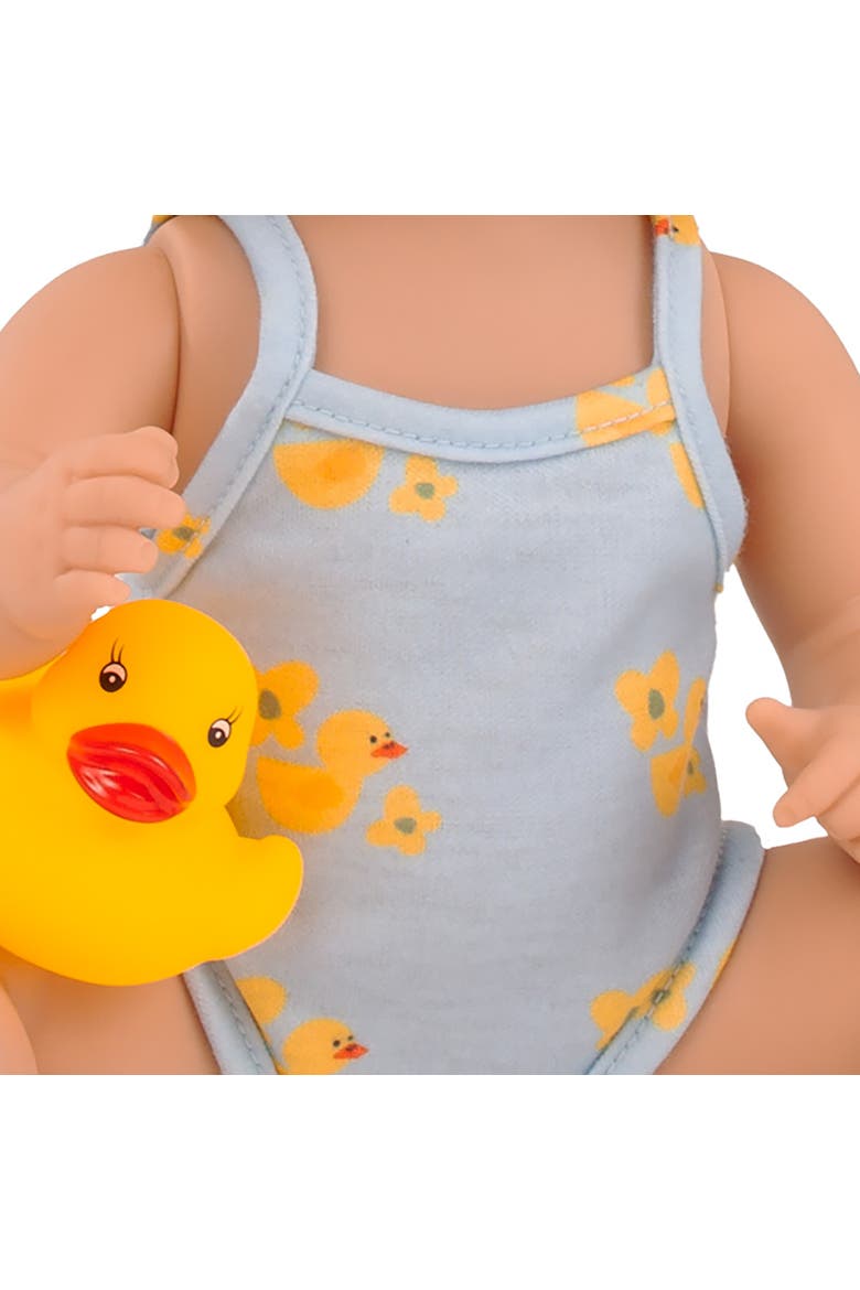 Sleepy Aquini Bathing Duck - 13" Drink & Wet Baby Girl Doll, Ages 18mo+, Alternate, color, Multicolored