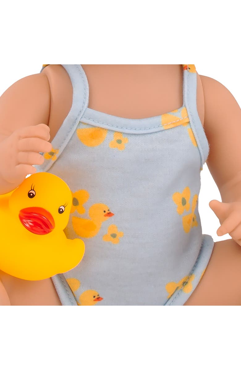 Gotz Sleepy Aquini Bathing Duck - 13" Drink & Wet Baby Girl Doll, Ages 18mo+, Alternate, color, Multicolored