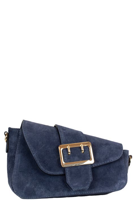 Cleo Suede Shoulder Bag