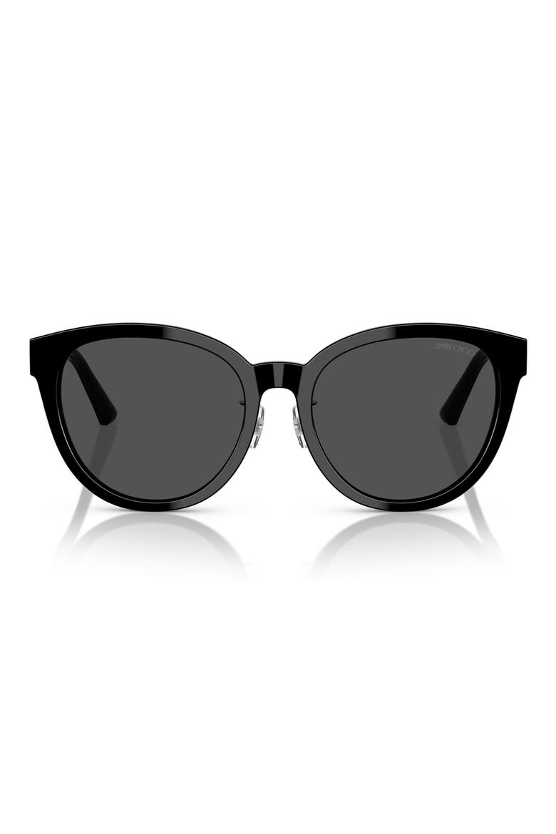 55mm Phantos Sunglasses, Main, color, BLACK