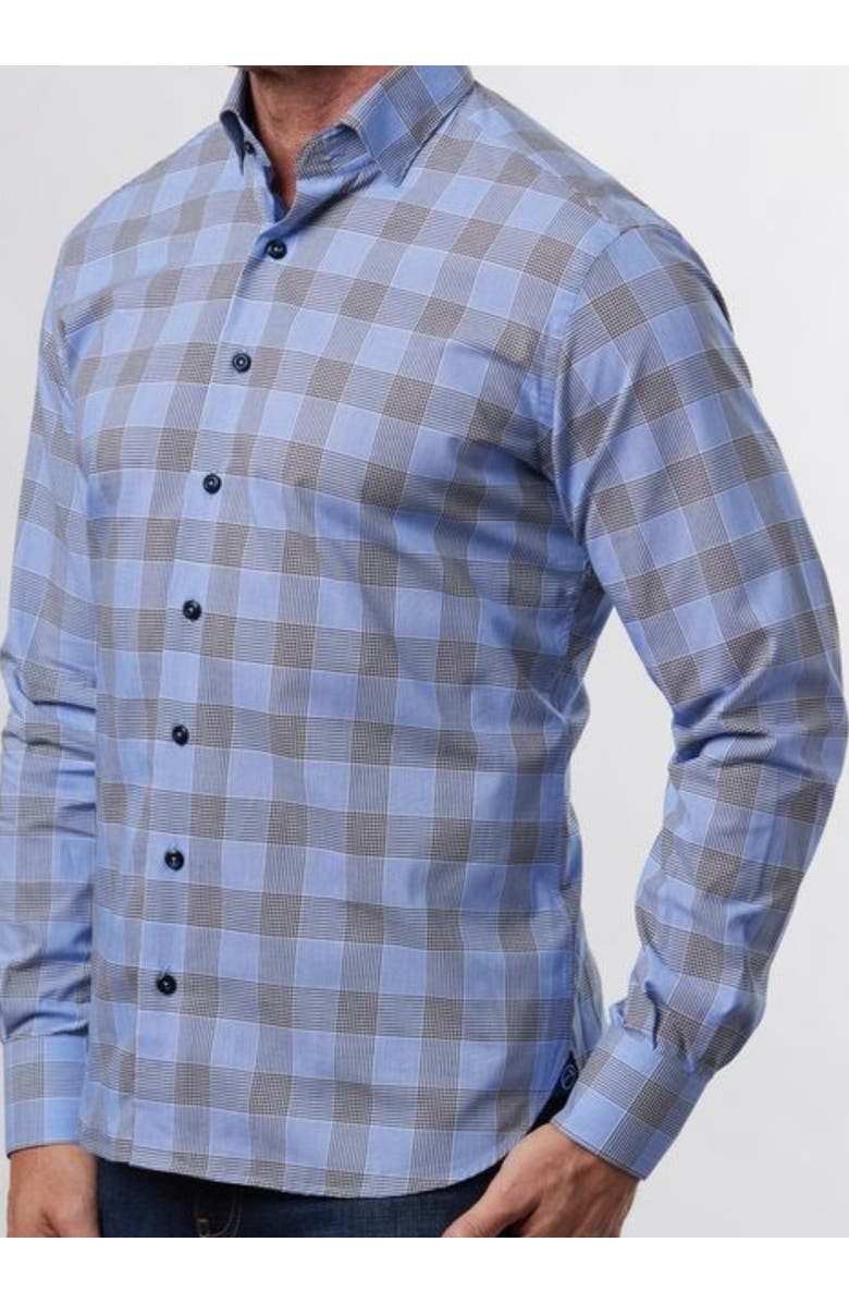 Hammer Made Sharkfin Tailored Fit Button Down Shirt, Alternate, color,