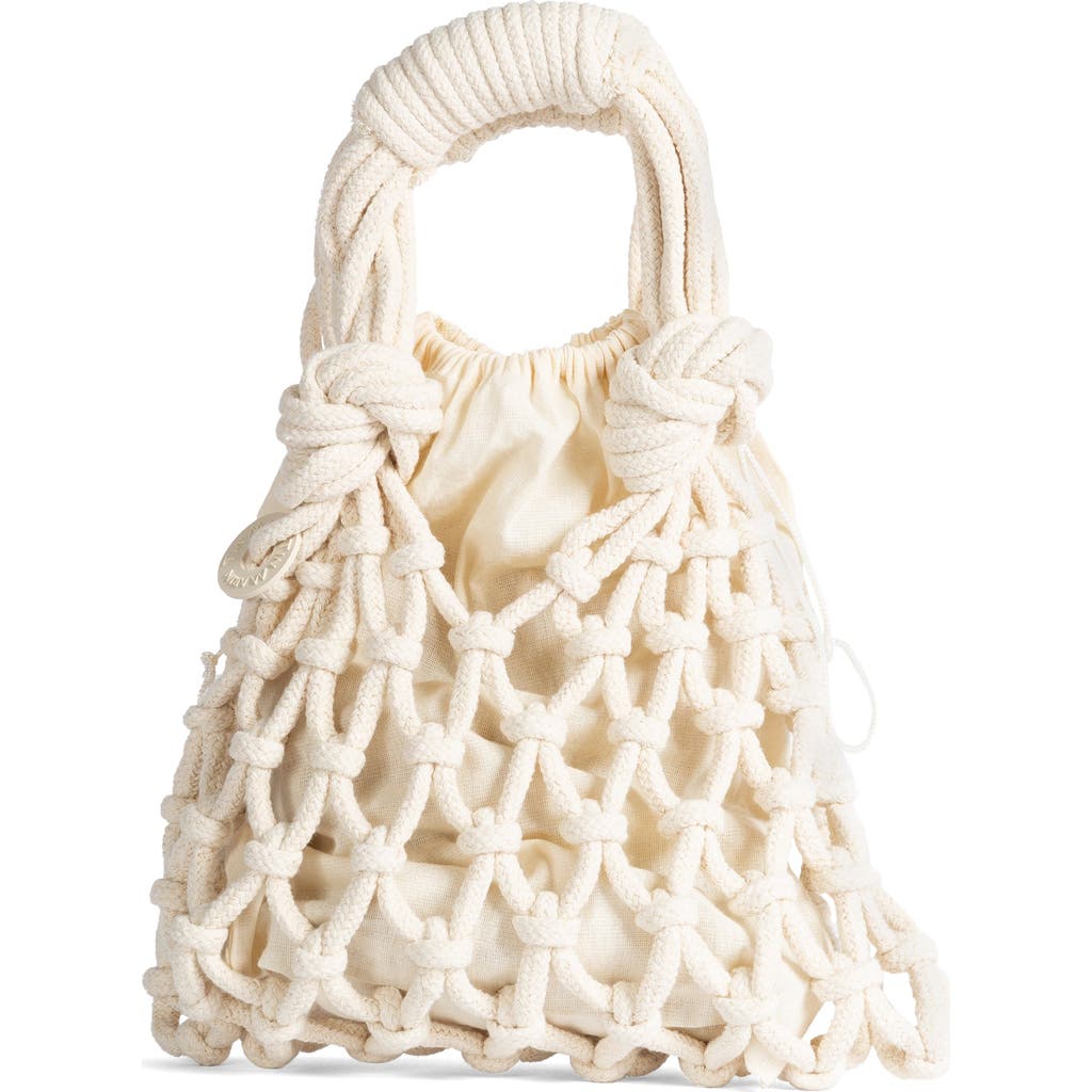 Tin Marin Trenza Macrame Net Bag In Brown